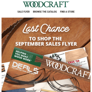 Last Chance to Shop September Savings–Today & Tomorrow 