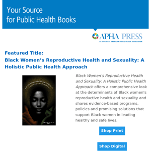 Featured books on black women's reproductive health, emergency health and health equity