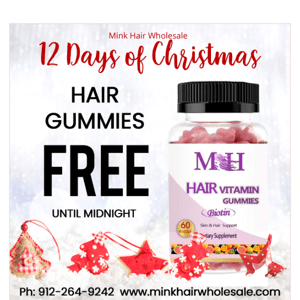 4th Day of Christmas: Free Hair Gummies 🧸