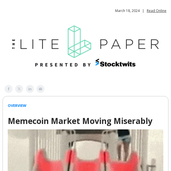 Memecoin Market Moving Miserably