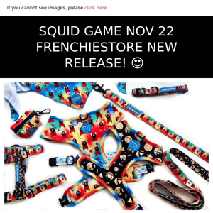 SQUID GAMES NOV 22 FRENCHIESTORE NEW RELEASE!