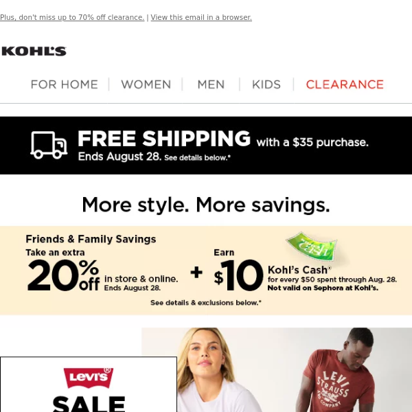 Take an extra 20% off, just for you! - Kohls