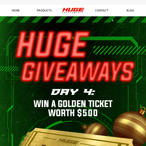 Win the $500 Golden Ticket 🏆