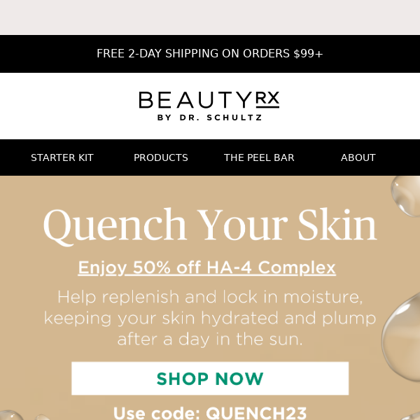 Skin Thirsty? Here's 50% Off Hyaluronic Acid