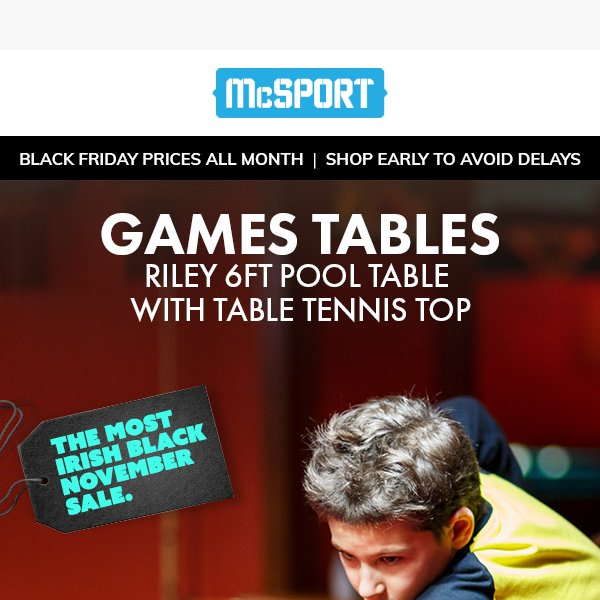 Game On for Black Friday: Riley 6ft Pool Table