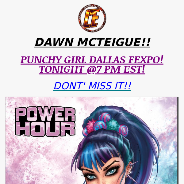 DAWN MCTEIGUE - PUNCHY GIRL COVER SET FOR DALLAS!