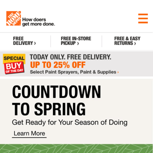 Super Savings 🌻 Countdown to Spring Doing