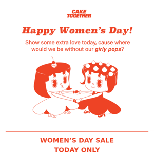 TODAY ONLY 💃🏻 Women's Day Sitewide Sale!