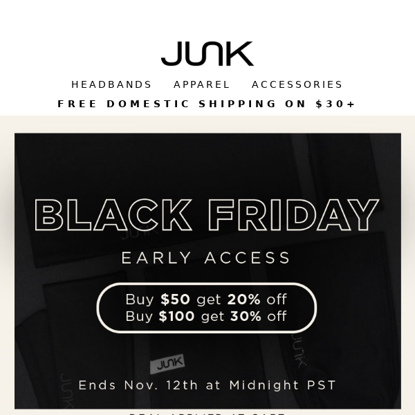 Ends Tonight! ⏳ Black Friday Early Access.