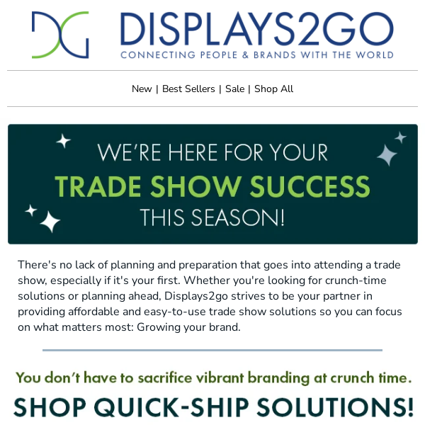 Get Ready for Your Trade Show with Displays2go! 🎪