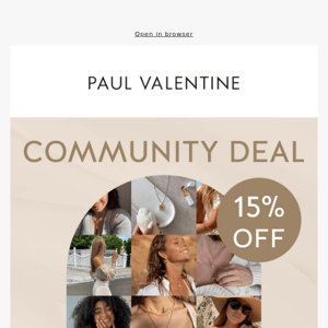 Community Deal: 15% OFF 🍒