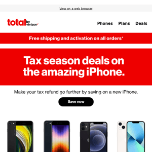 Save on a new iPhone with your tax refund 👉