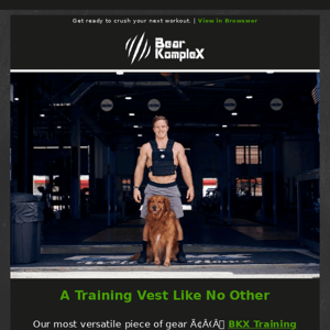 BKX Training Vest = Your New Best Friend