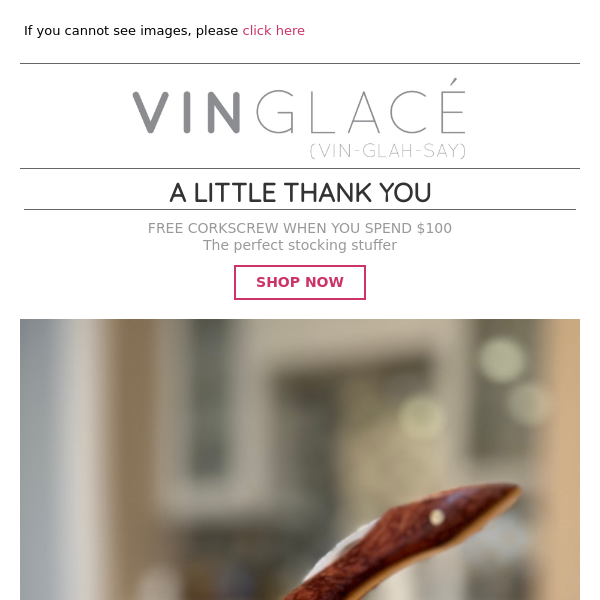 The Vinglacé Corkscrew