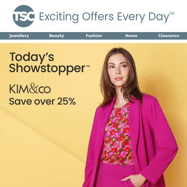 Today’s Showstopper™ - Kim & Co. Ponte Crepe Blazer