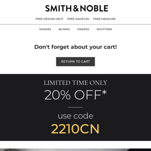 Hey Smith & Noble, Your Cart Is Here!