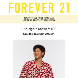 Heyyy, Your 20% Off Is Waiting