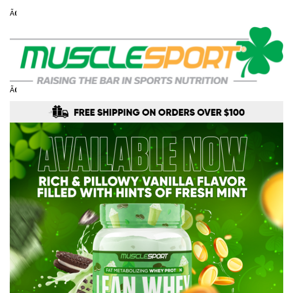 [NEW Lean Whey Flavor] 🍀 It's Your Lucky Day
