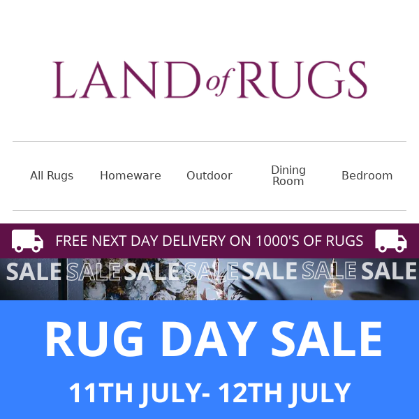 Land of Rugs UK, Exclusive Rug Day Sale Starts Today