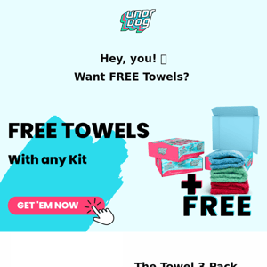 Don't miss out on FREE Towels!