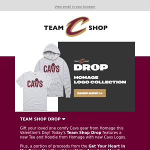 Comfy Cavs Gear for Valentine’s Day ❤️