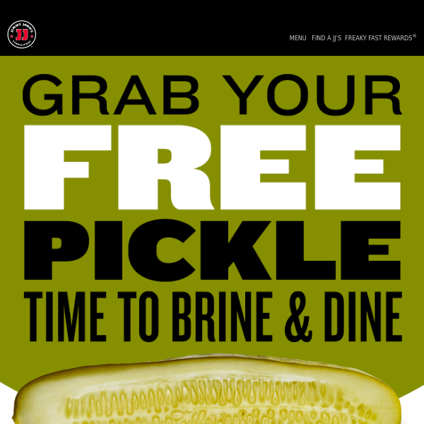 Never a dill moment with a free pickle 🥒