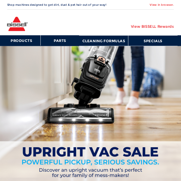 Up to 28% off 💪 Powerful upright vacs