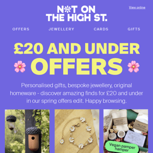 Discover 20 under £20 spring offers 🌸