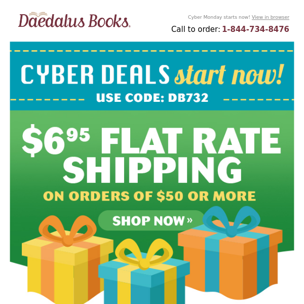 Flat Ship Cyber Savings! Shop Now