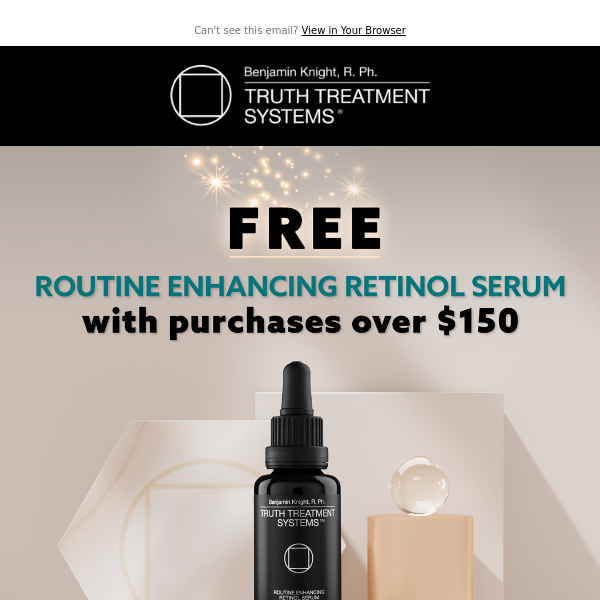 Free gift with purchases over $150