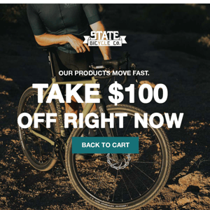 Grab Your $100 Discount at State Bicycle Co. Today!