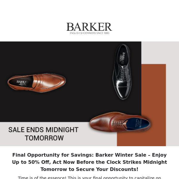 Barker Shoes - Latest Emails, Sales & Deals