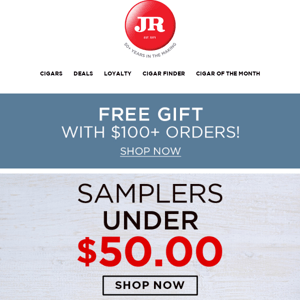 Stock up on variety ☞ Premium samplers under $50!