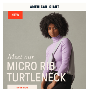 NEW: Microrib Turtleneck