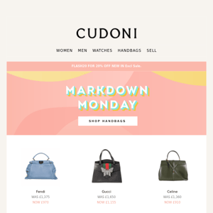 MAJOR HANDBAG MARKDOWNS 😍