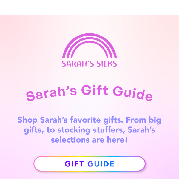 SARAH'S GIFT GUIDE TO OUR SALE🎄🎁✨