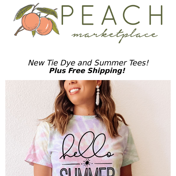 New Tie Dye USA and Summer Tees! ☀️