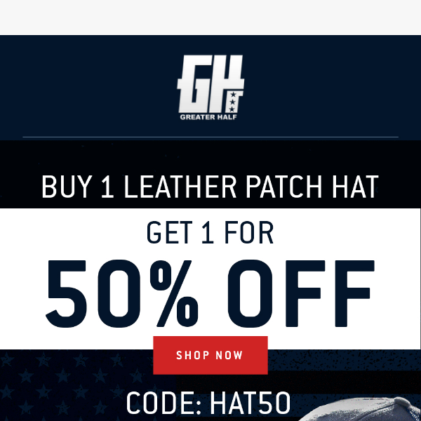 Leather Patch Hat Sale!