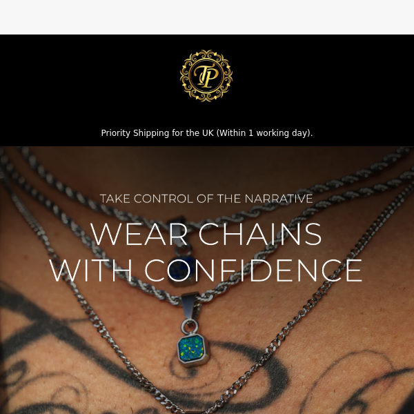 Command confidence with chains, Twisted Pendant