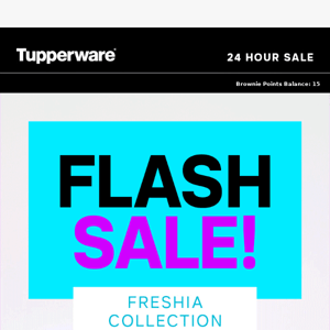 It's a 24hr flash sale Tupperware Australia! ⭐