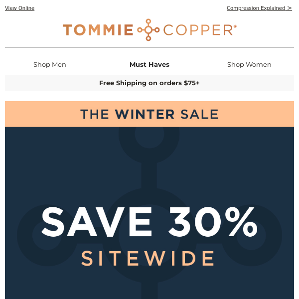 Shop the Winter Sale and Save 30% Sitewide!