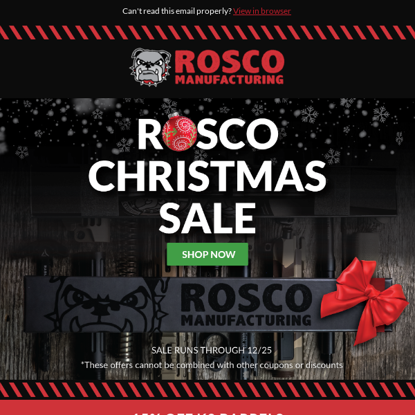 ❄️ Don’t Miss the Rosco Xmas Sale!