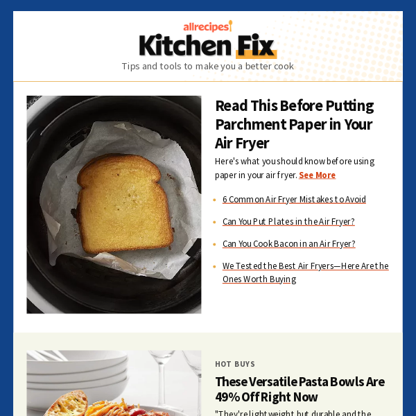 Read This Before Putting Parchment Paper in Your Air Fryer