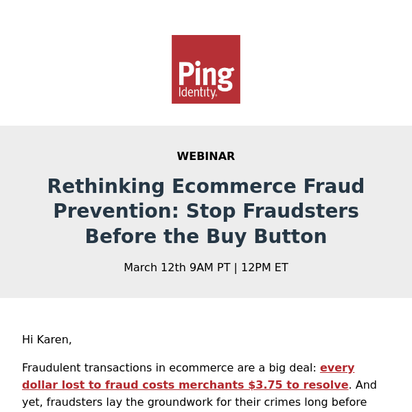 Stop Fraudsters Before the Buy Button [Webinar]