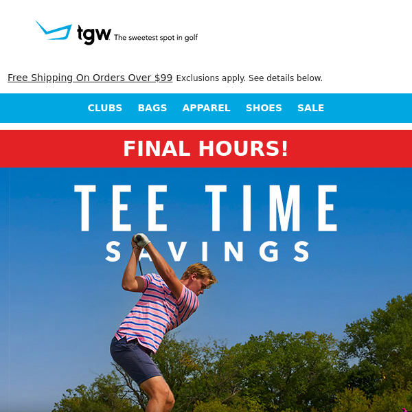 Final Hours For Spring Tee Time Deals!