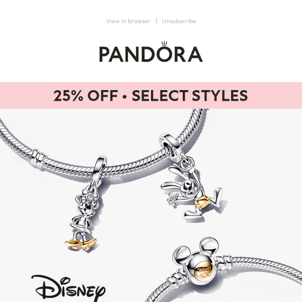 Official Pandora™ Canada  25% Off Select Jewellery Styles