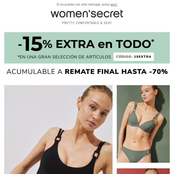 💥-15% EXTRA acumulable a Remate Final Hasta -70%