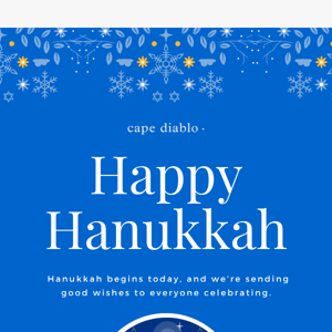 Wishing a Happy Hanukkah to All Who Celebrate!