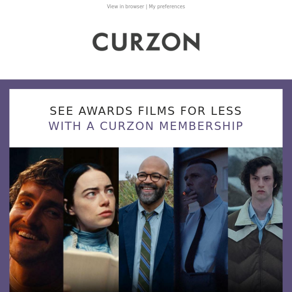 🏆 See Awards Films for Less with a Curzon Membership 🏆  