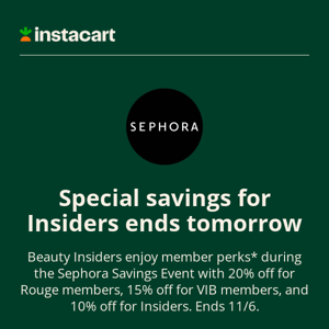 Still time to shop the Sephora Savings Event 🛍️